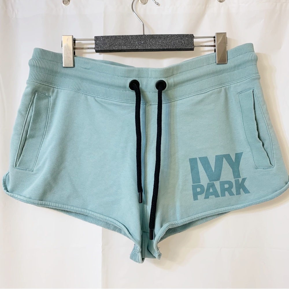 Ivy Park Light Blue Teal Sweat Shorts Medium
